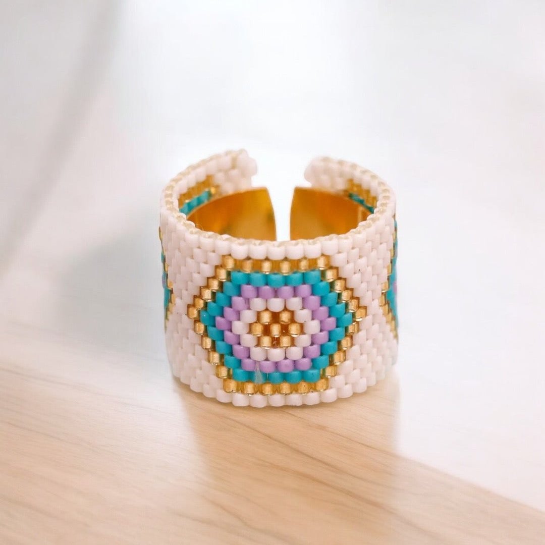 Golden Hexagon Ring