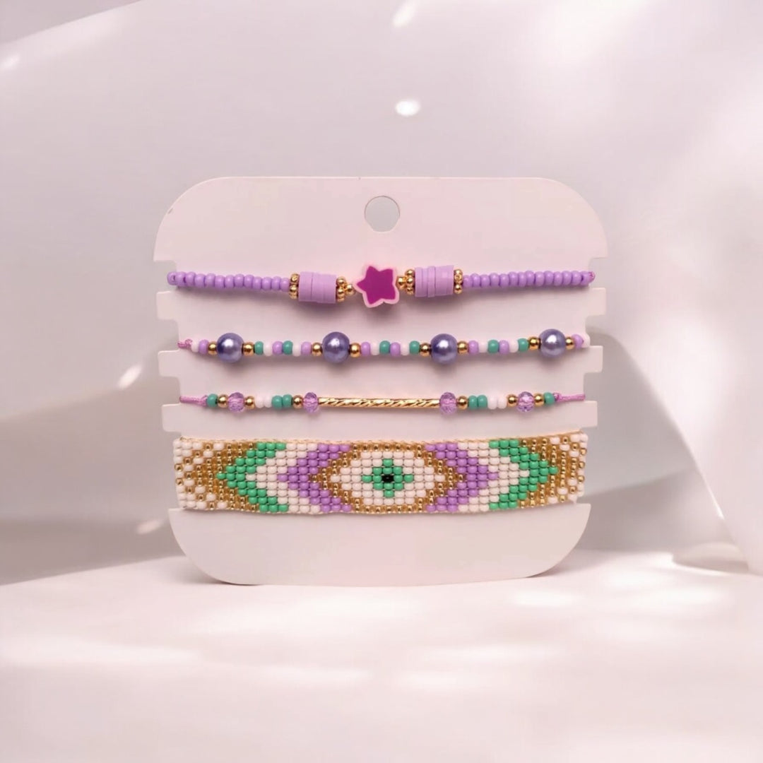 Trendy Elegance Bracelet Set (Set of 4)