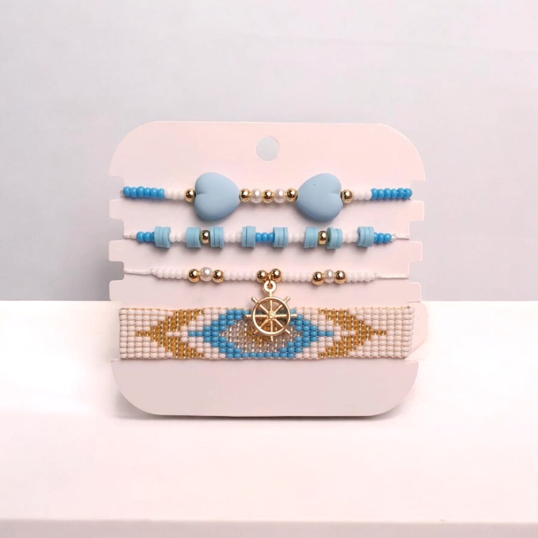 Sailor’s Heart Bracelet Set (Set of 4)