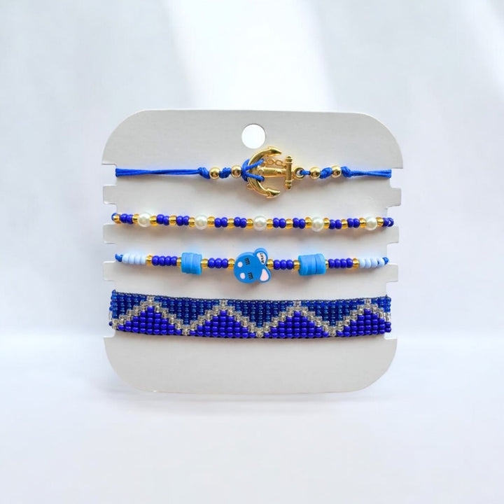 Nautical Grace Bracelet Set (Set of 4)