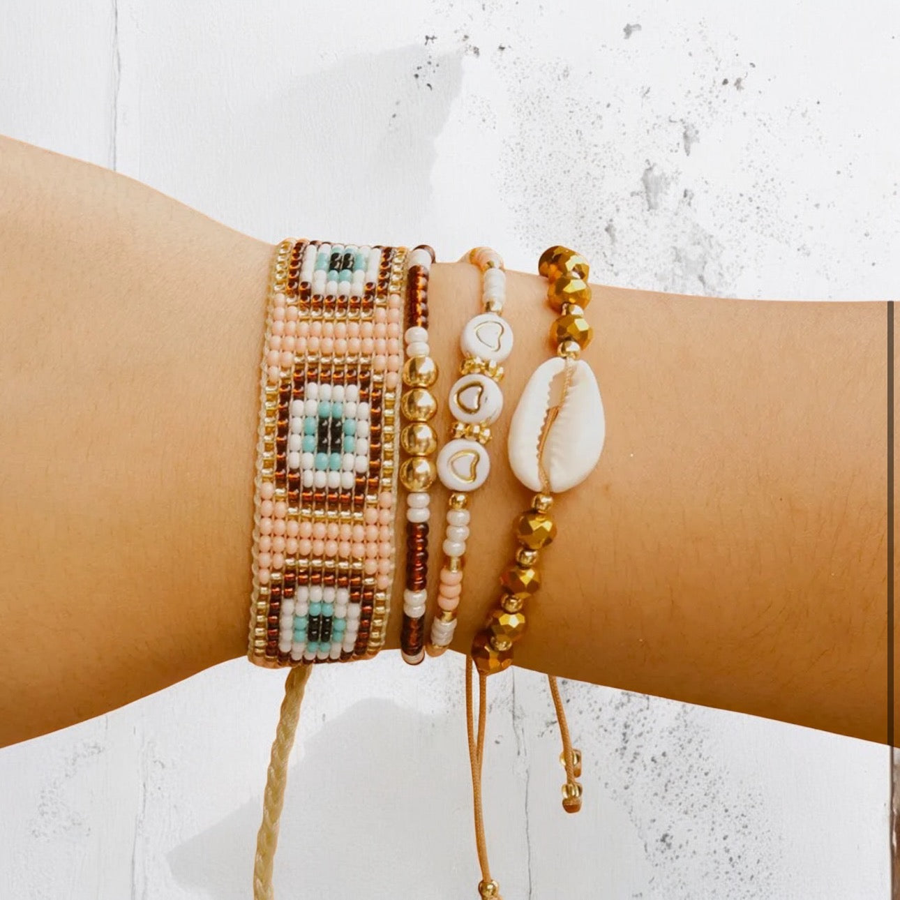 Ocean Guardian Bracelet Set (Set of 4) by KALOS