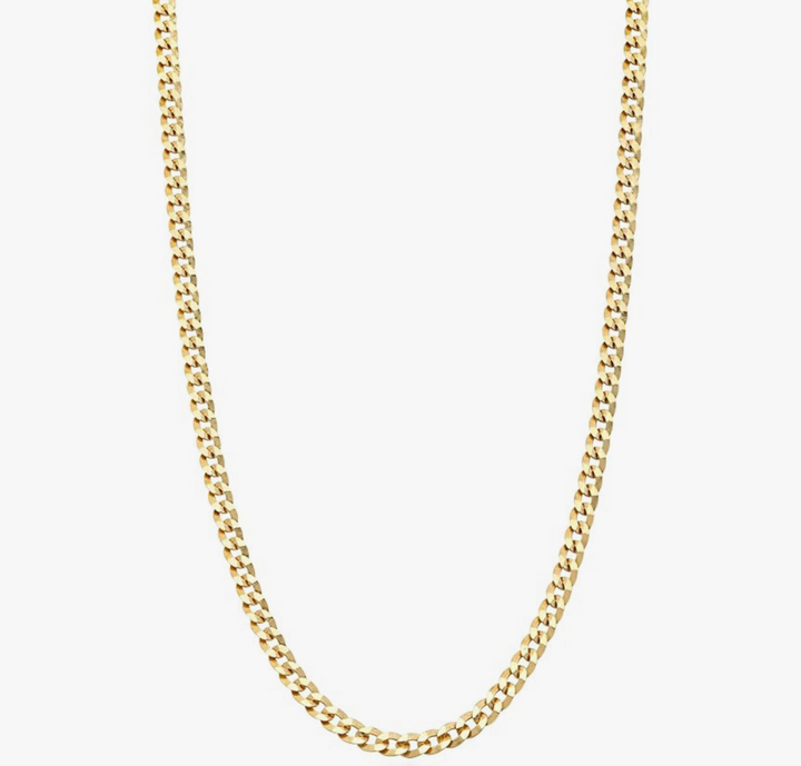 Classic Cuban Link Chain in 18K Gold Over Sterling Silver — 20”