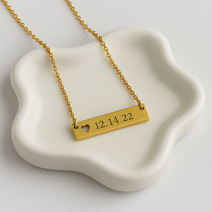 Heartbeat Bar Necklace