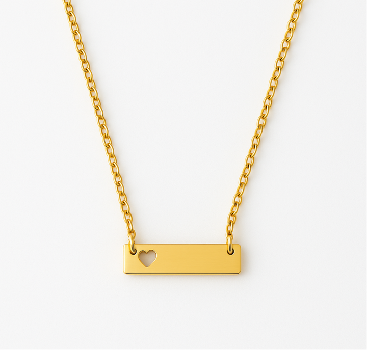 Heartbeat Bar Necklace