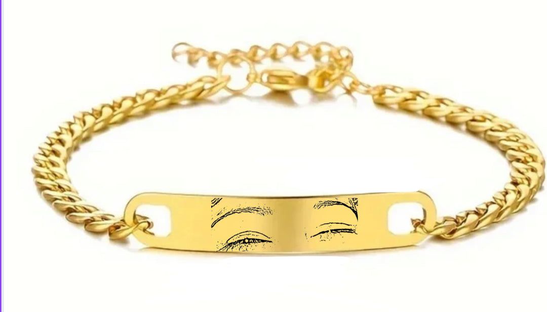 Eternal Bond Gold— Personalized Couple Bracelet