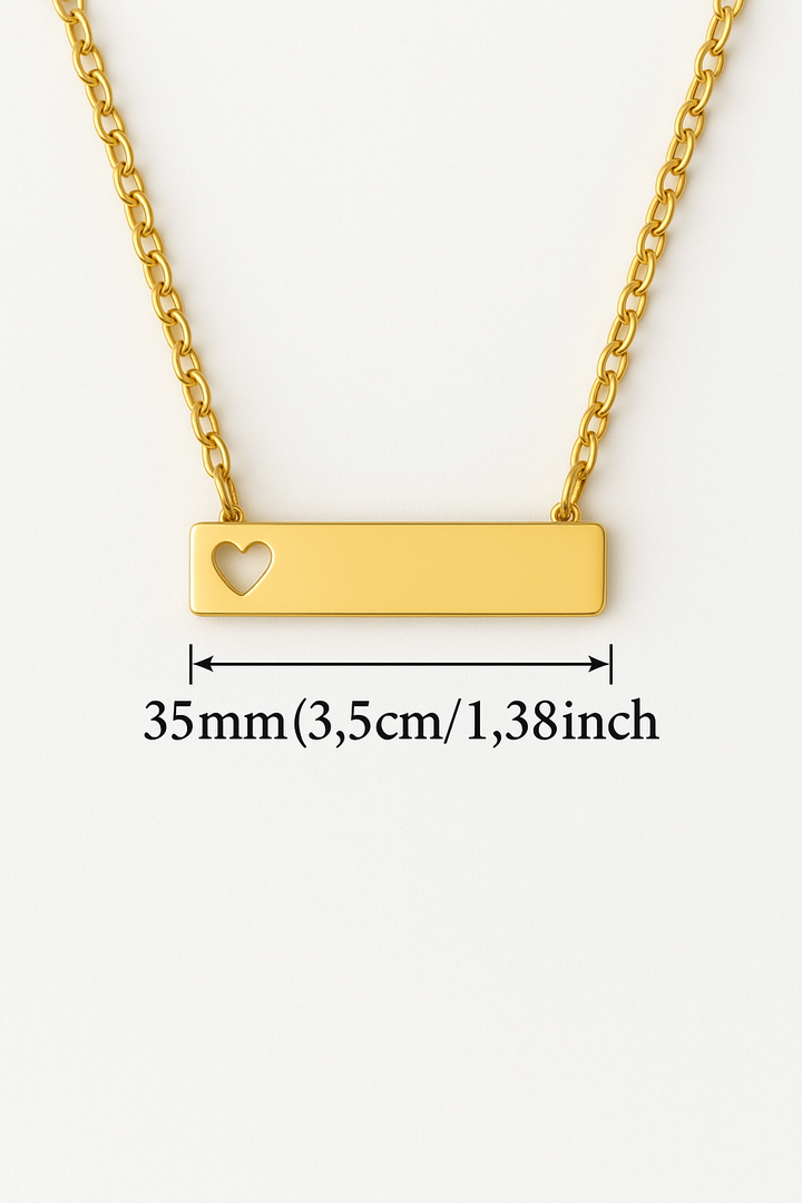 Heartbeat Bar Necklace