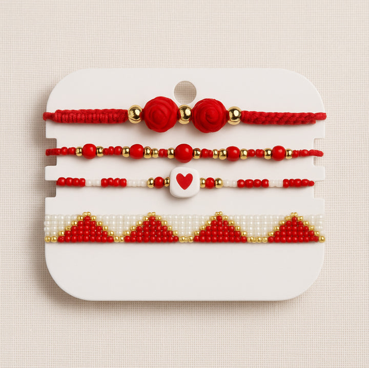 “Brave Heart” Bracelet Set of 4