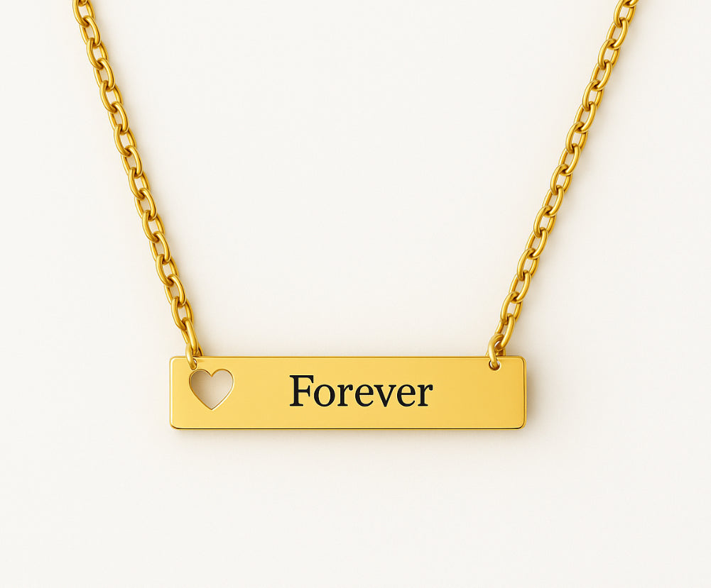 Heartbeat Bar Necklace