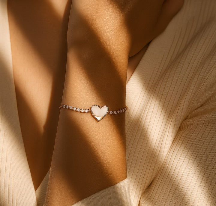 Mother of Pearl Love Bracelet