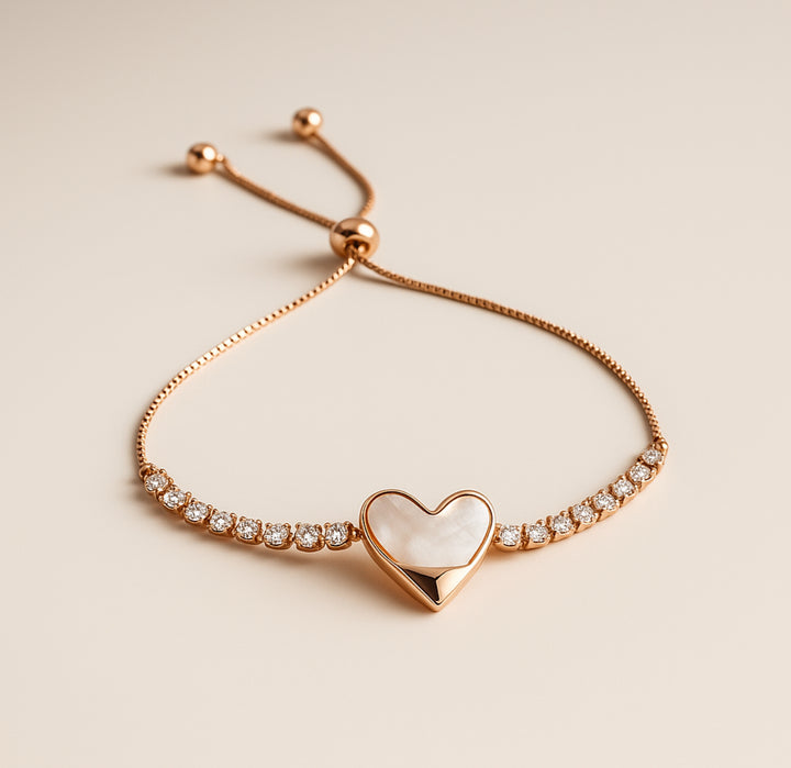 Mother of Pearl Love Bracelet