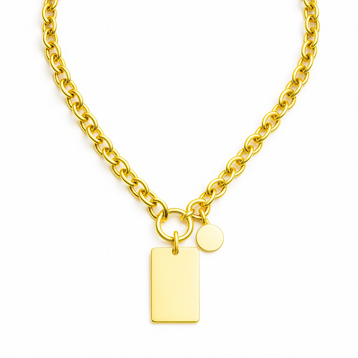Bold Charm Gold Necklace
