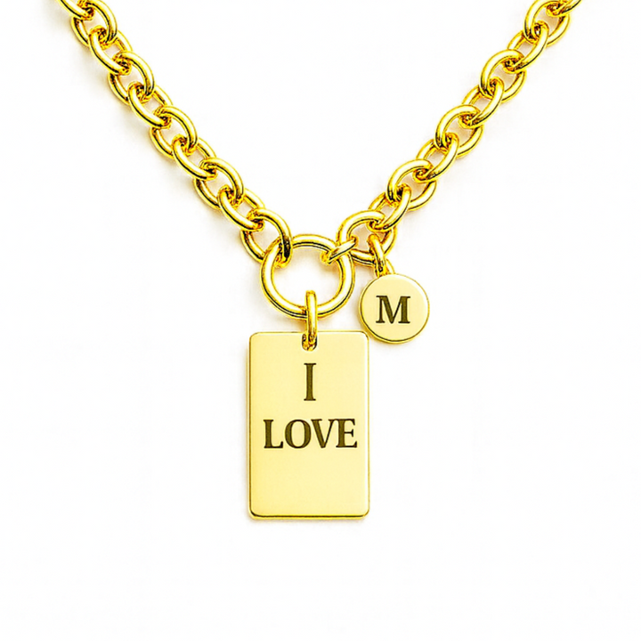 Bold Charm Gold Necklace