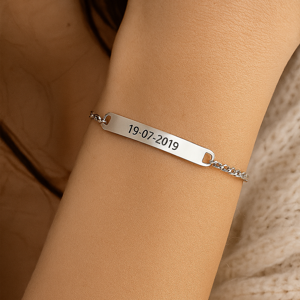 Eternal Bond Silver — Personalized Couple Bracelet