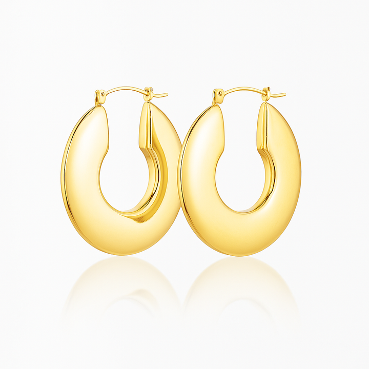 Grand Cercles Dorés Earrings