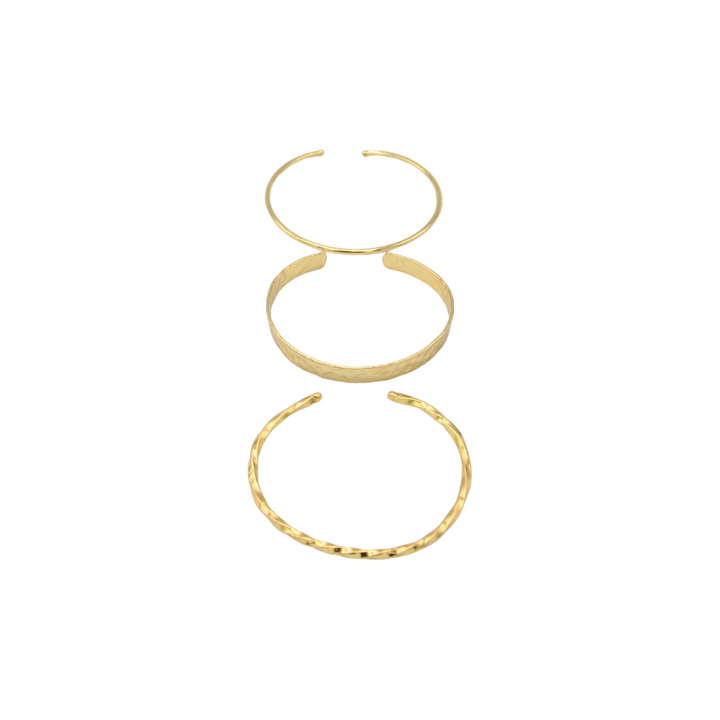 Golden Muse Trio Bracelet Set