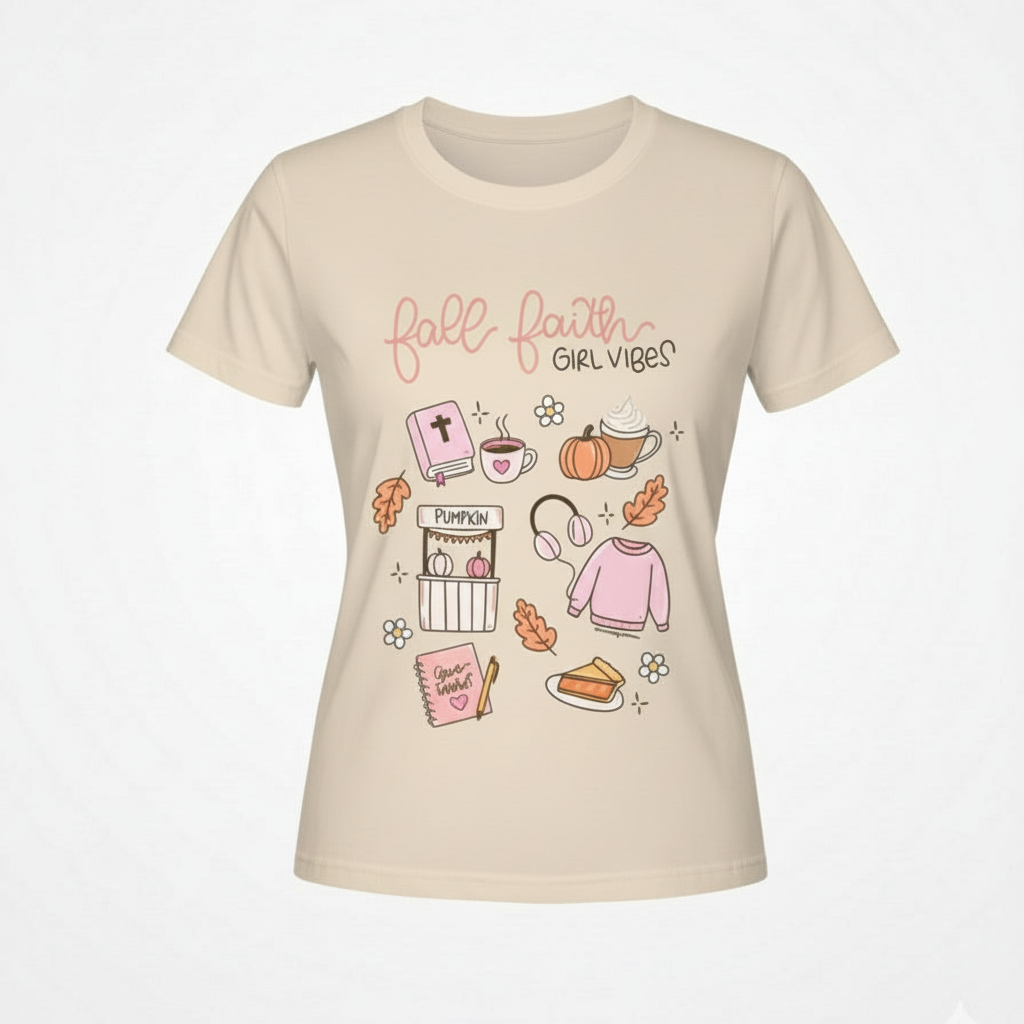 T Shirt Fall Faith Girl Vibes