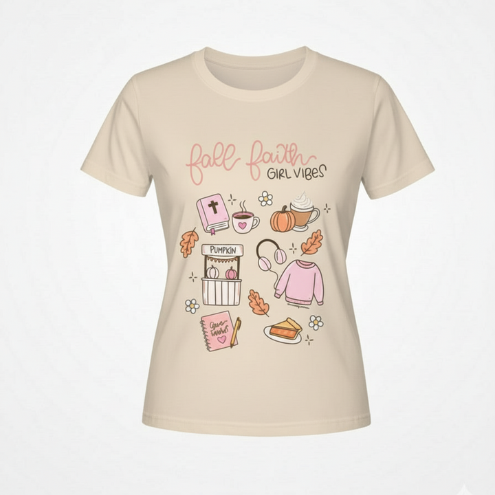 T Shirt Fall Faith Girl Vibes