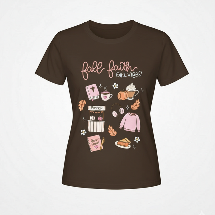T Shirt Fall Faith Girl Vibes