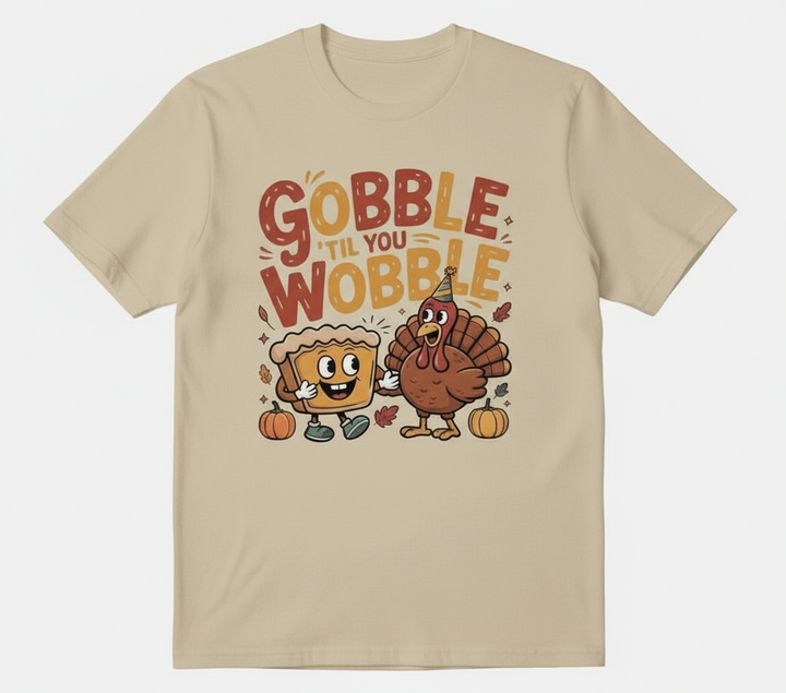 T Shirt Gobble' Til You Wooble