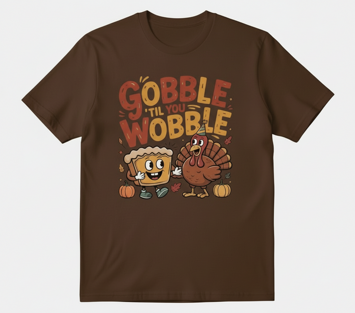 T Shirt Gobble' Til You Wooble
