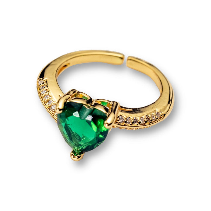 Donato Green heart Ring