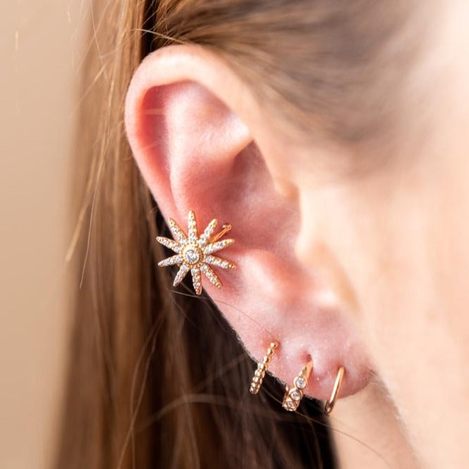 Valentine's Star Crystal Ear Cuff